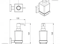 2536,230104 VOLLE Liquid soap dispenser