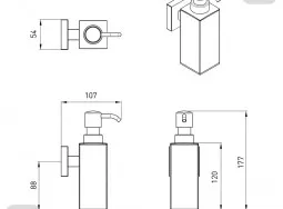 2536,230204 VOLLE Liquid soap dispenser