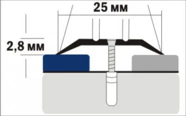 Profil pentru podea A1 NE 270  Argint   thumb-image