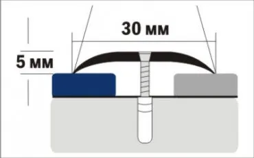 Profil pentru podea A30 NE 90  Argint   thumb-image