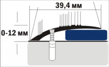 Profil pentru podea C4 NE 270  Argint   thumb-image
