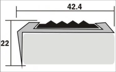 Profil pentru podea D01 NE 270  Argint   thumb-image