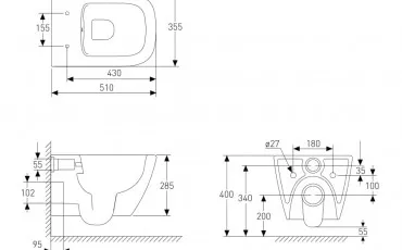 Toaleta 13-55-111 VOLLE Vas de toaleta thumb-image