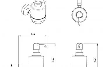 Accessories 2535,230104 VOLLE Liquid soap dispenser thumb-image