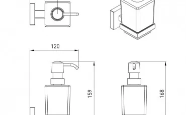 Accessories 2536,230104 VOLLE Liquid soap dispenser thumb-image