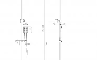 Shower 1582,090401 VOLLE Shower systems with termostat thumb-image