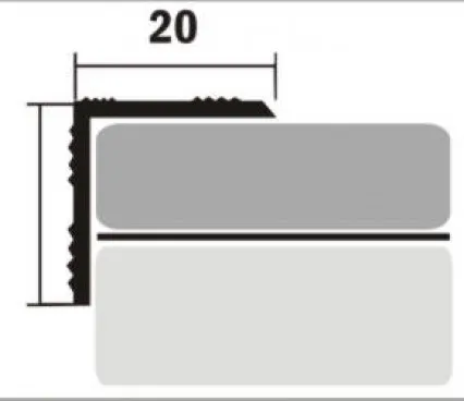 Profil pentru podea D5 RE 90  Bronz image