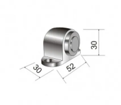 Door stoppers A-80008-01-001 - Aluminum stoppers image