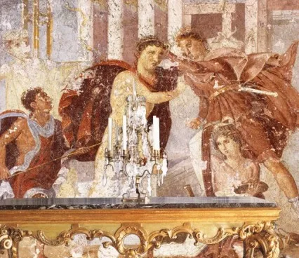 Panels 1292 Orestes killing Neoptolemus Evolution 3 image
