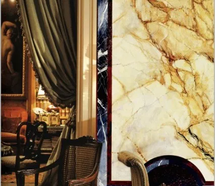 Панно 1298 Wall with Renessaince style antique Marble Tables Evolution 3 image