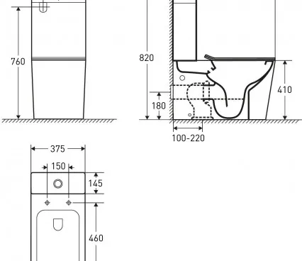 Toilet 13-41-566 VOLLE Lavatory bowl image