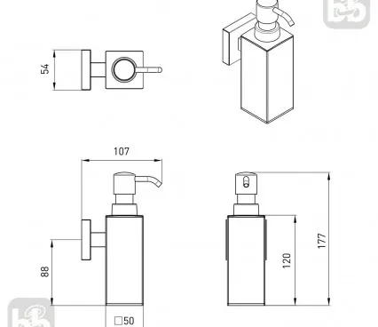 Accessories 2536,230201 VOLLE Liquid soap dispenser image