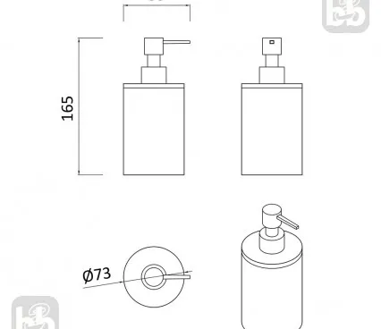 Accessories RJAC025-03WO RJ Liquid soap dispenser image