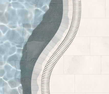 Swimming pool corner solutions Crosscut  Curve BPCR RI00/BPCR RE00 Creta Stromboli Light  image