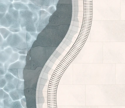 Swimming pool corner solutions Crosscut  Curve BPMA RI00/BPMA RE00 Maui Stromboli Light  image