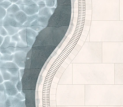 Swimming pool corner solutions Crosscut  Curve BPBO RI00/BPBO RE00 Bora Stromboli Light  image