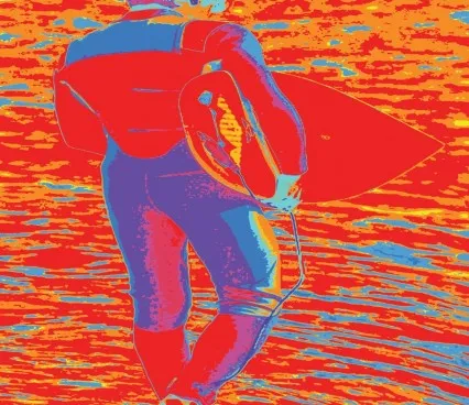 Панно 1494 Orange Surfer Evolution 5 image