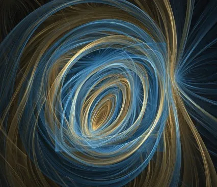 Панно 1507 Blue Spiral Evolution 5 image