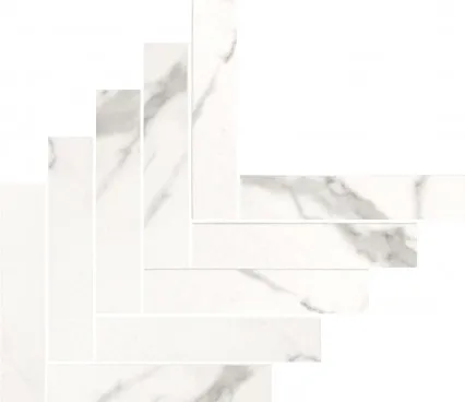 Керамическая плитка Statuario Mate Mozaika (150x30mm) 30,8x27,6 image